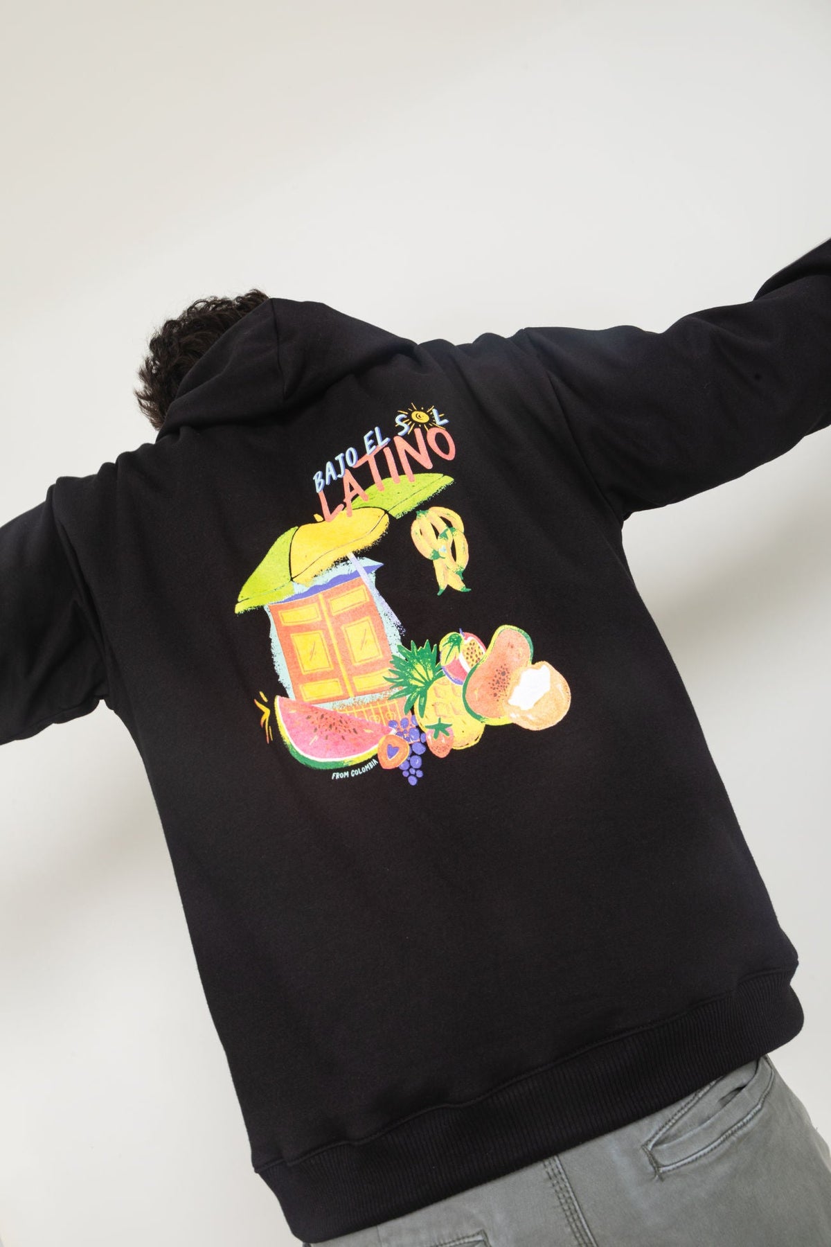 Sudadera Sol latino - Negro