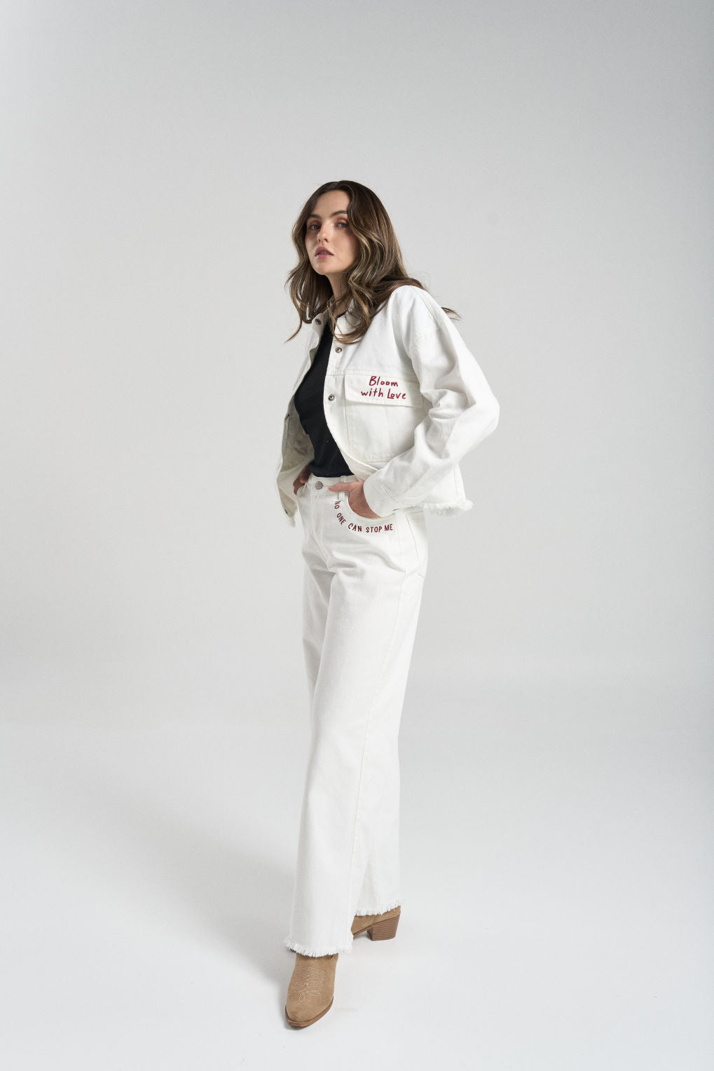 Pantalón Can´t stop me - Blanco