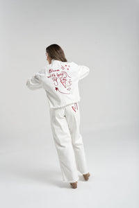 Chamarra With love - Blanco